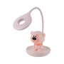 Настільна лампа Kite Bear LED з акумулятором, рожева (K24-492-2-2)