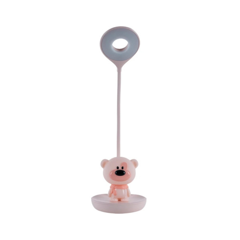 Настільна лампа Kite Bear LED з акумулятором, рожева (K24-492-2-2)