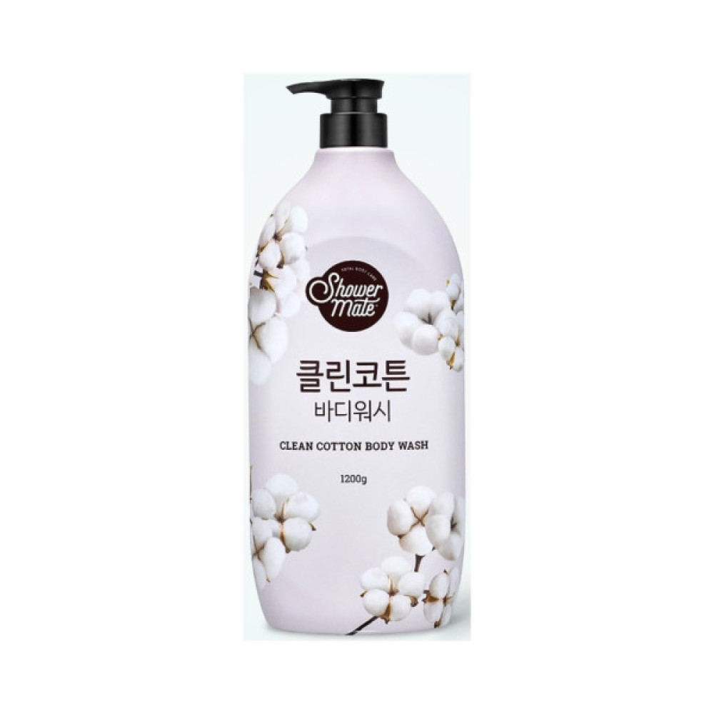 Гель для душу KeraSys Shower Mate Clean Cotton 1200 мл (8801046307458)