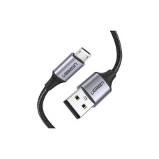 Дата кабель USB 2.0 AM to Micro 5P 1.5m 2A US290 black Ugreen (60147)