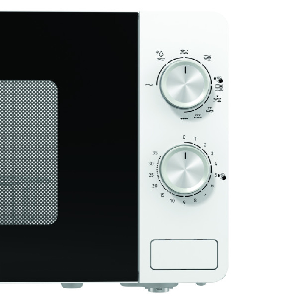 Мікрохвильова піч Gorenje, 20л, мех. управл., 800Вт, гриль, білий