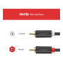 Кабель мультимедійний 2xRCA M to 2xRCA M 1.0m AV104 black Ugreen (30747)