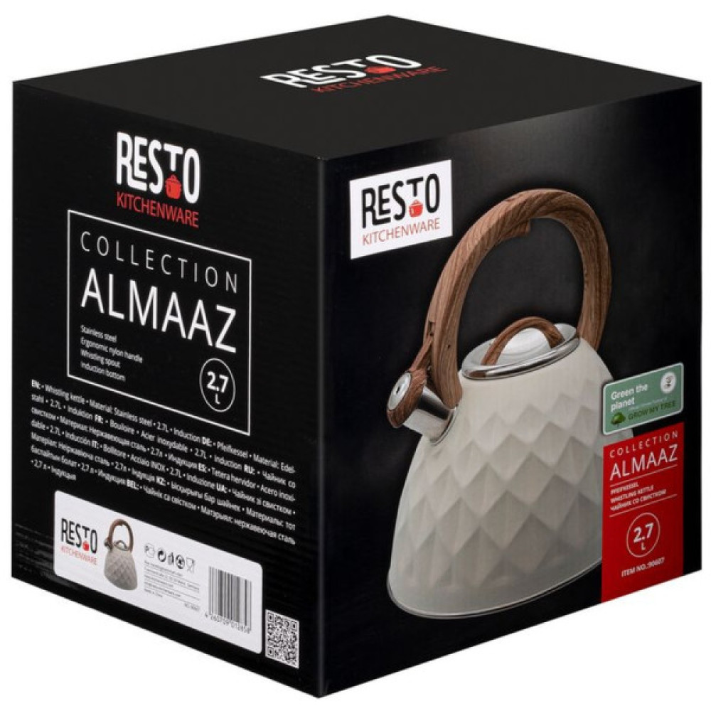 Чайник Resto Almaaz із свистком 2.7 л (90607)