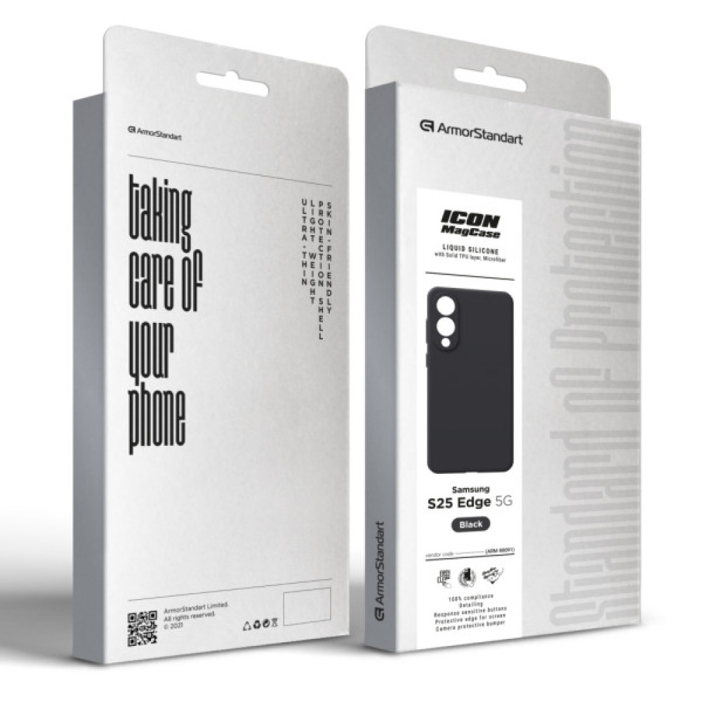 Чохол до мобільного телефона Armorstandart ICON2 MagCase Samsung S25 Edge 5G Black (ARM88091)