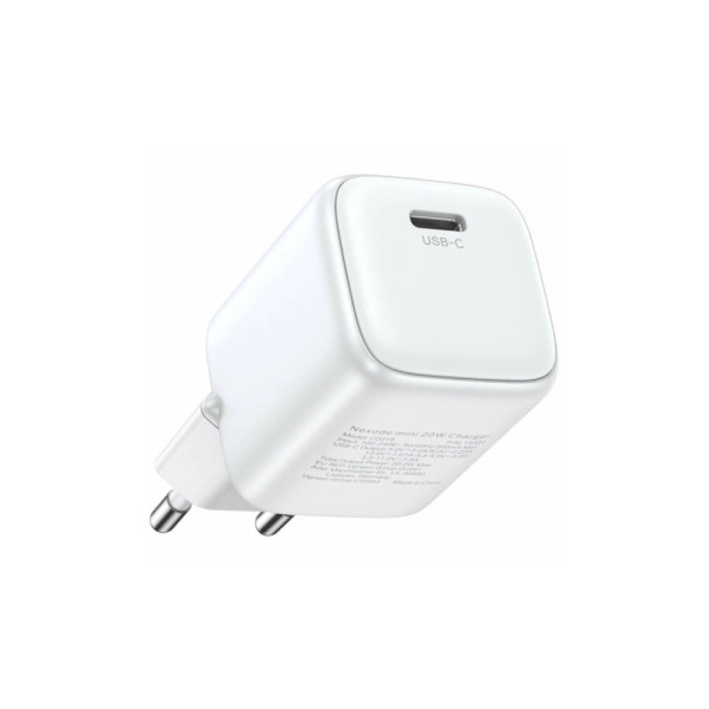 Зарядний пристрій Ugreen USB-C PD20W GaN X512 white (55554)