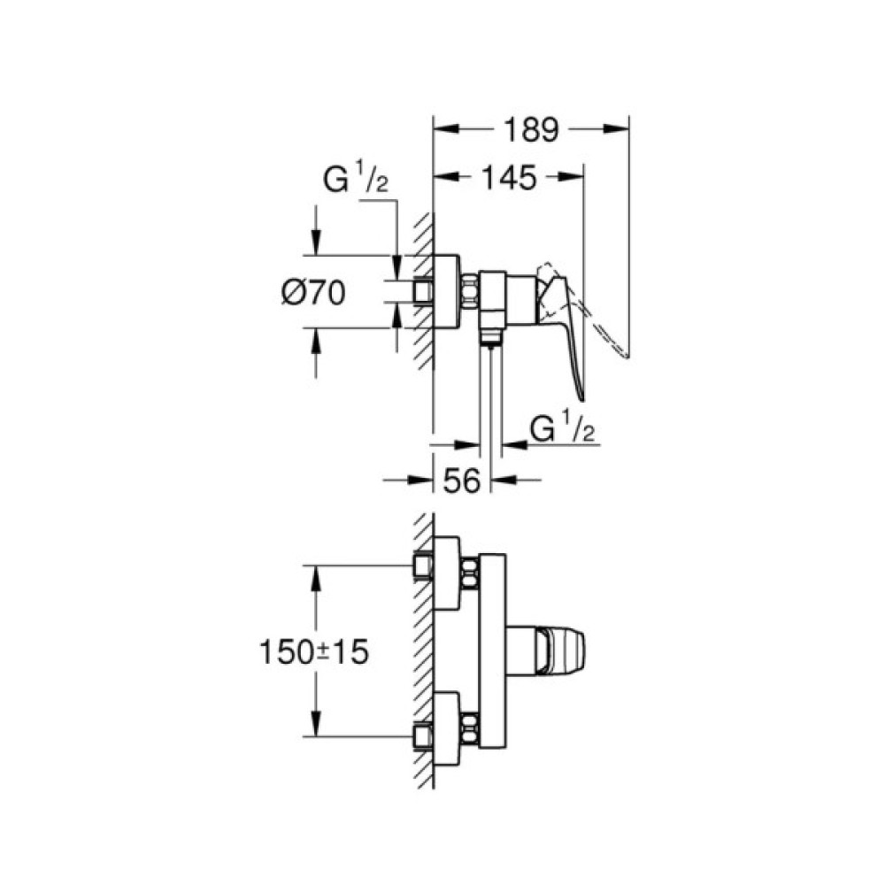 Змішувач Grohe QuickFix Dice (1018740000)