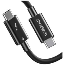 Дата кабель USB-C to USB-C 0.8m Thunderbolt4 40Gbps Power Delivery 100W 8K60Hz Choetech (A3010-BK)