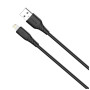 Дата кабель USB 2.0 AM to Lightning 1.0m 3A textured PVC black ColorWay (CW-CBUL094-BK)