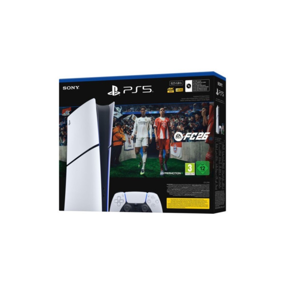 Ігрова консоль Sony Playstation 5 Slim Digital 825GB (+EA SPORTS FC 26) (1000049864) Ігрова консоль Sony Playstation 5 Slim Digital 825GB (+EA SPORTS FC 26) (1000049864)