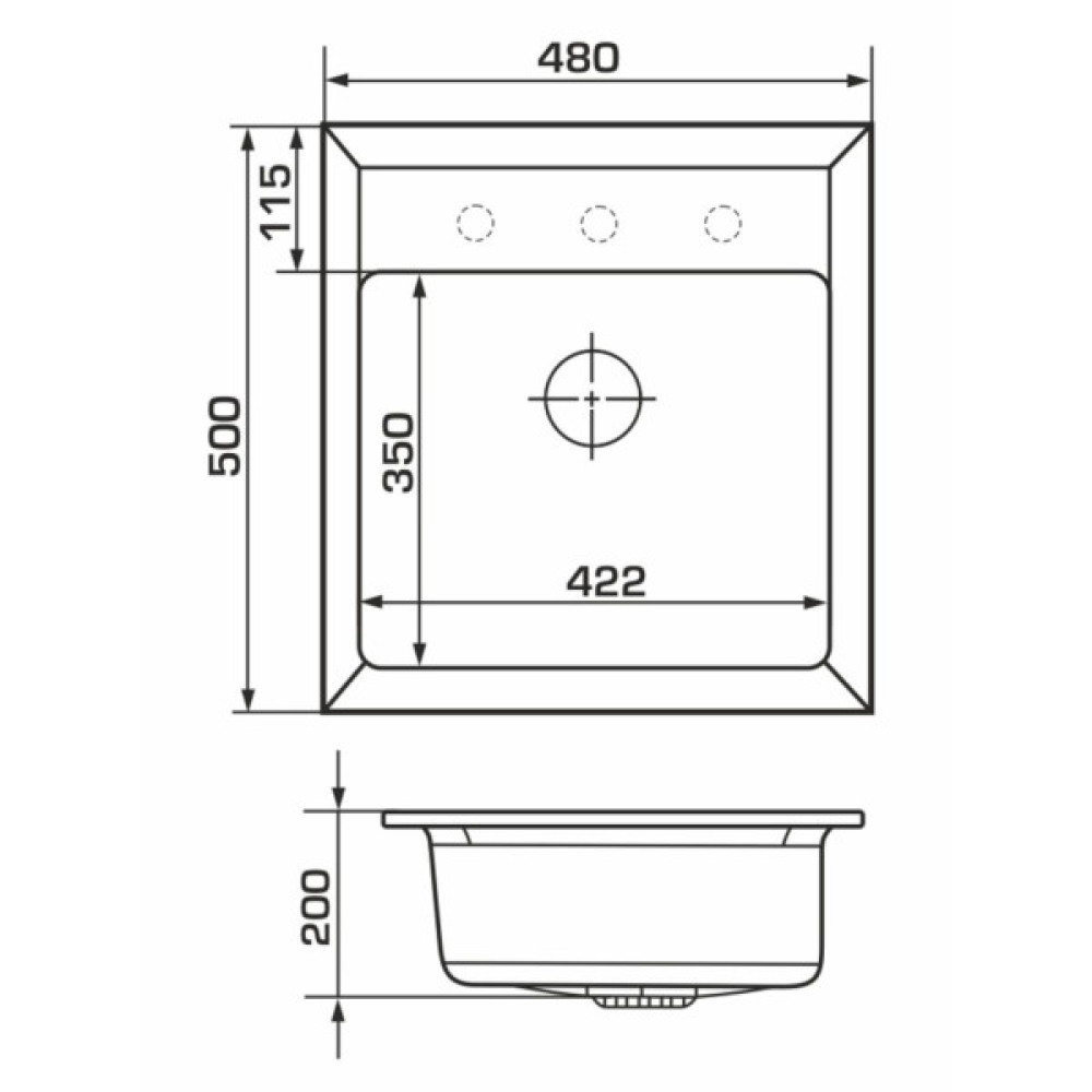 Мийка кухонна GRANADO MERIDA terra (gr0303)