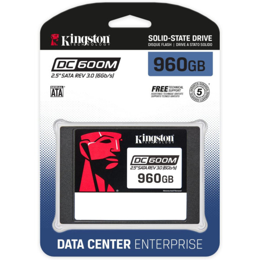 Накопичувач SSD Kingston 2.5"  960GB SATA DC600M