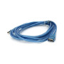 Дата кабель USB 2.0 AM/AF 3.0m ferrite transparent blue Voltronic (YT-AM/AF-3.0TBL)