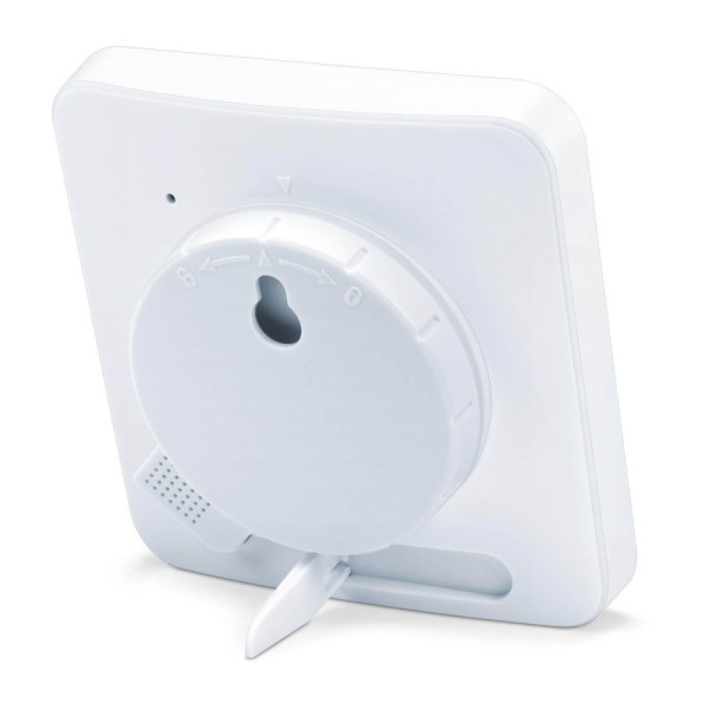 Термогігрометр Beurer, внутр. вимірювання, темп-ра, вологість, час, AAAx2, в комплекті, білий