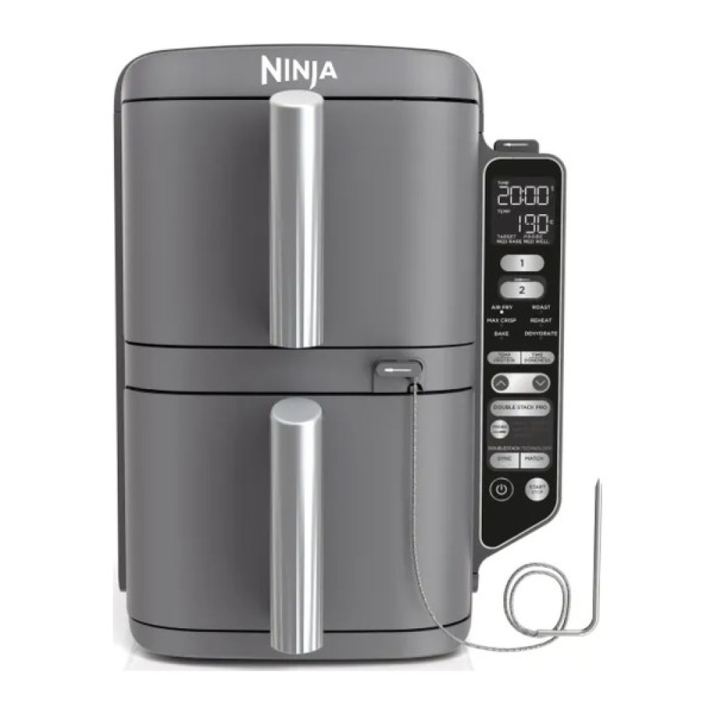 Мультипіч Ninja Double Stack XL 2-Level Hot Air Fryer 9,5 л with Smart Cook System (SL451EU)