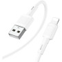 Дата кабель USB 2.0 AM to Lightning 1.0m 2.4A X83 white HOCO (6931474770875)