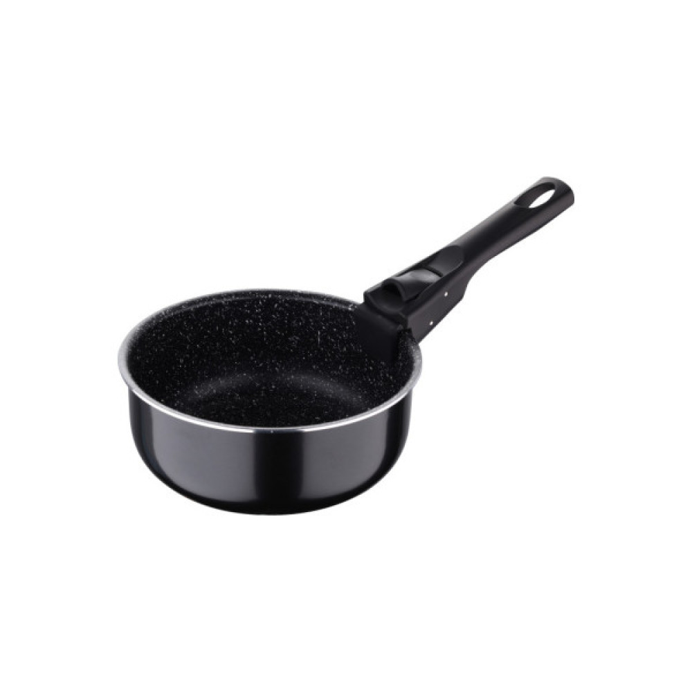 Ківш Bergner Click & cook black, набір зі знімною ручкою 16/18/20 см, 4 предмети (BG-31602-BK)