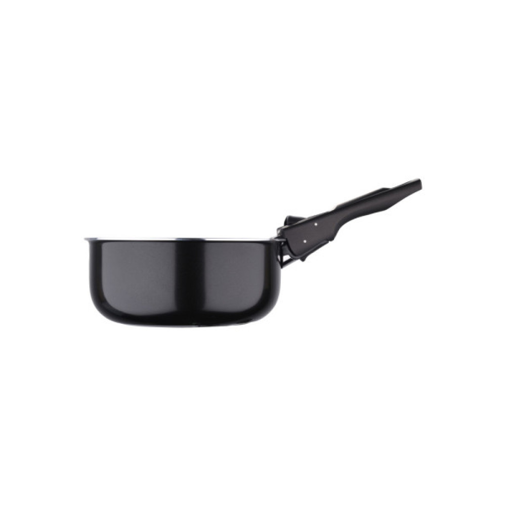 Ківш Bergner Click & cook black, набір зі знімною ручкою 16/18/20 см, 4 предмети (BG-31602-BK)