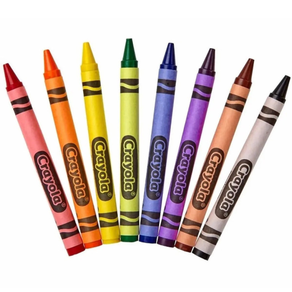 Олівці кольорові Crayola воскові, 8 шт (52-3008)