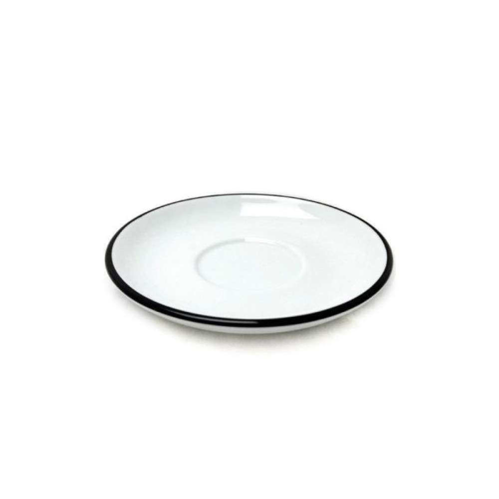 Блюдце Ancap серія Verona Colored Rims 14,5 см Pennellessa Black rims для серій "Verona (37254)