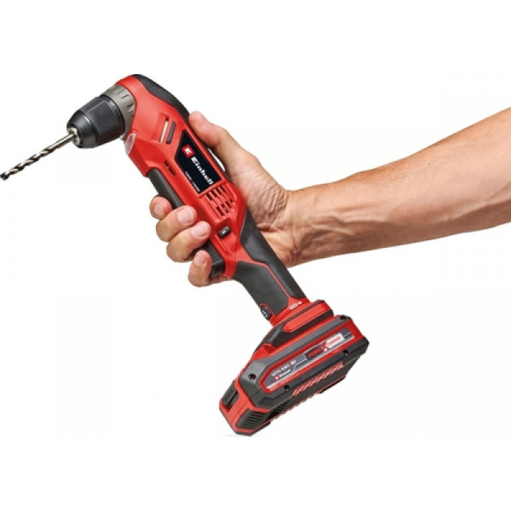 Дриль кутовий акумуляторний Einhell TE-AD 18 Li - Solo PXC 18В 45Нм 1100об/хв патрон 10мм 1.22кг без АКБ та ЗП