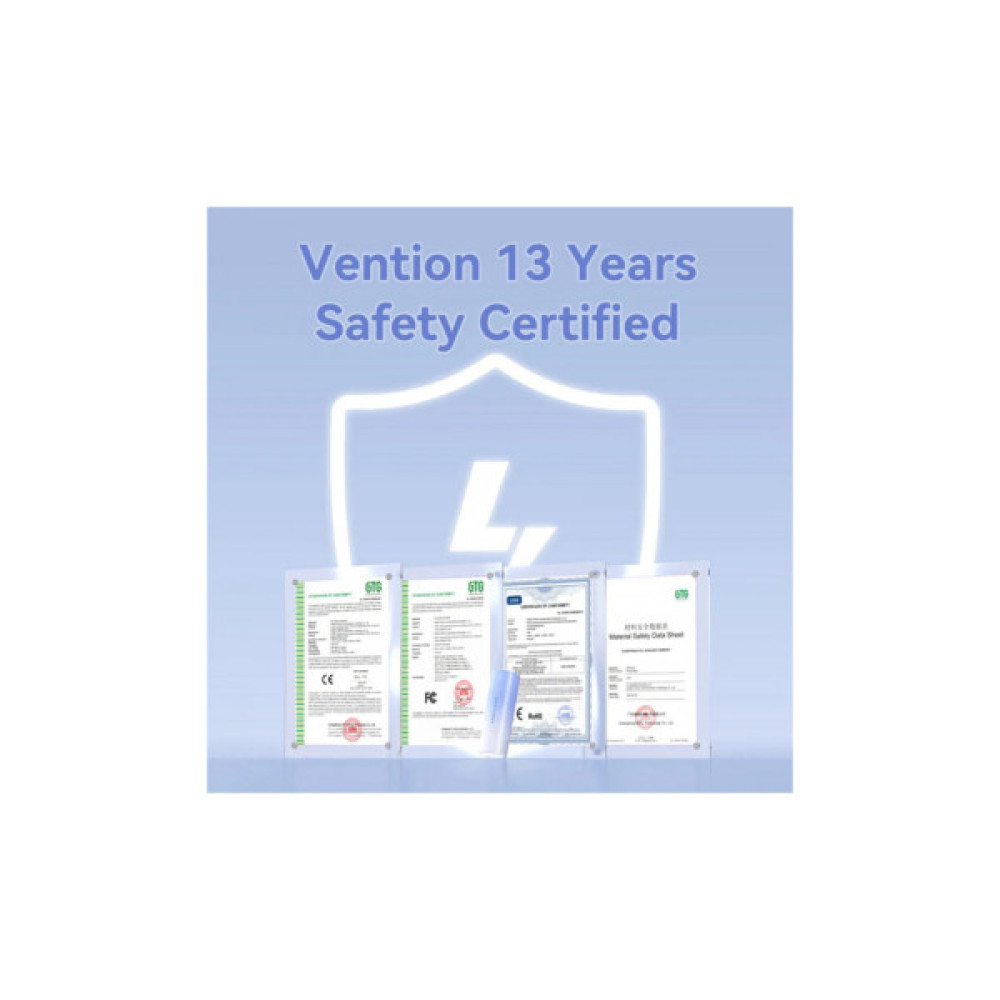 Батарея універсальна VENTION 5000mAh 20W PD, USB-C In/Out, Lightning In/Out, with cable, Gradient Red (FHWR0)