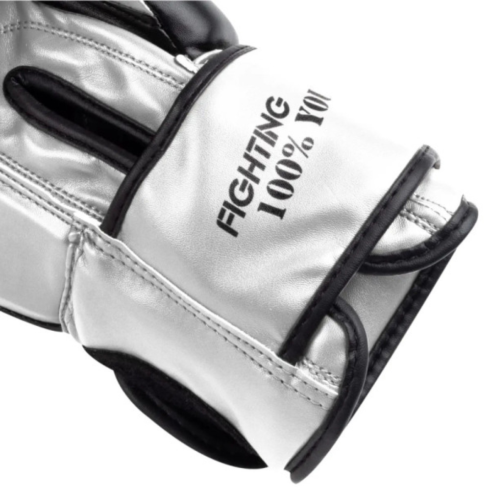 Боксерські рукавички PowerPlay 3004 Classic Чорно-Білі 12 унцій (PP_3004_12oz_Bl/White)