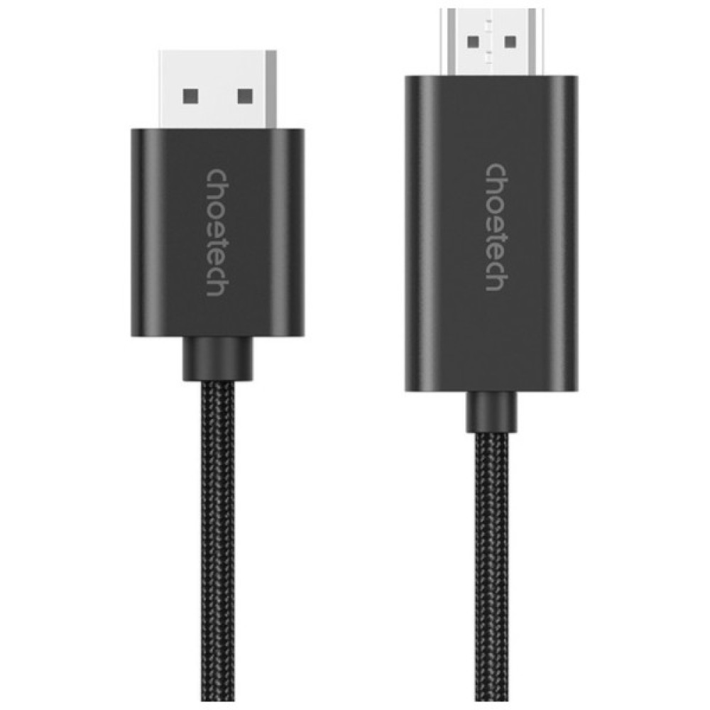 Кабель мультимедійний DisplayPort M to HDMI M 2.0m 4K60Hz Choetech (XDH01-BK)