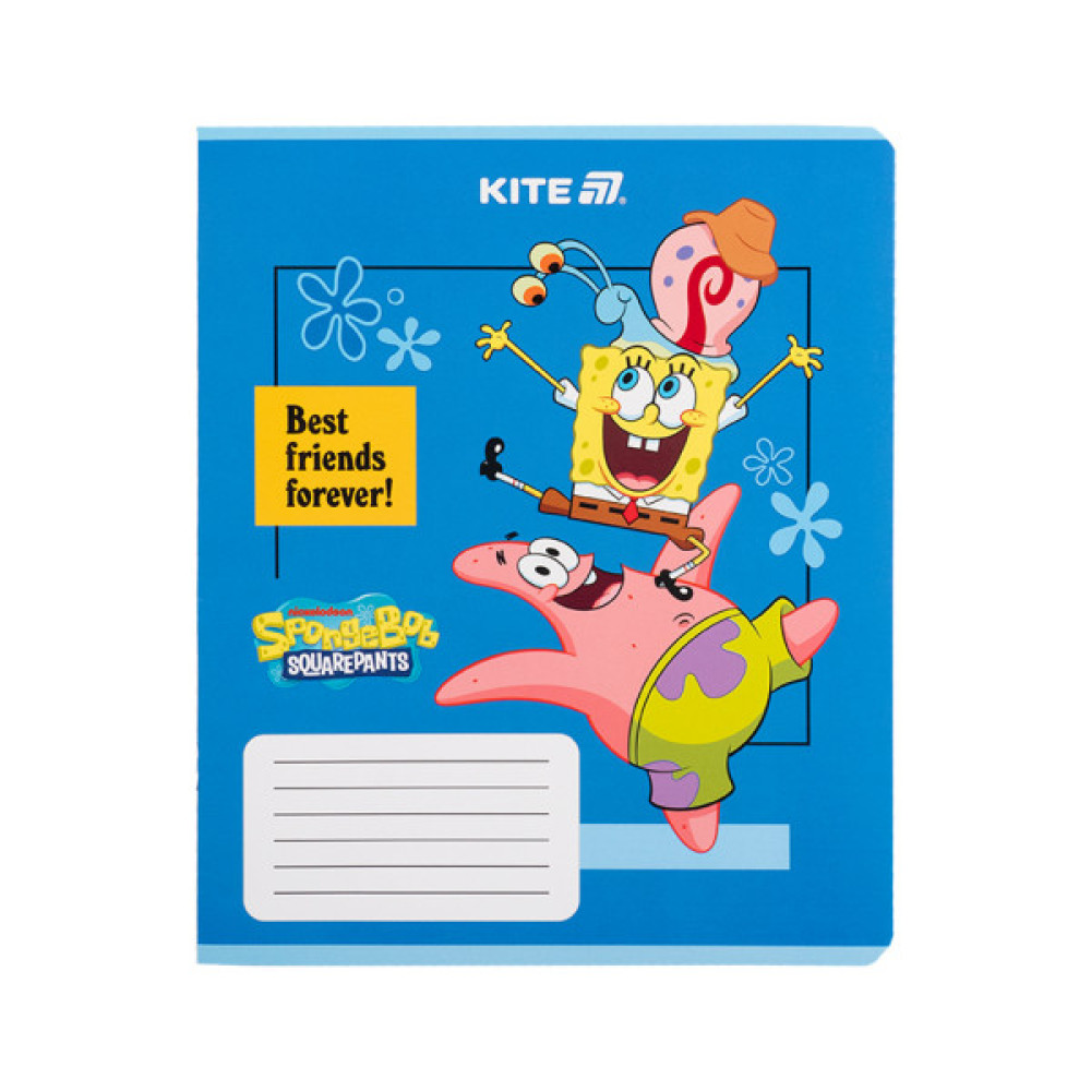 Зошит Kite SpongeBob SquarePants, 12 аркушів, клітинка (SB25-232)