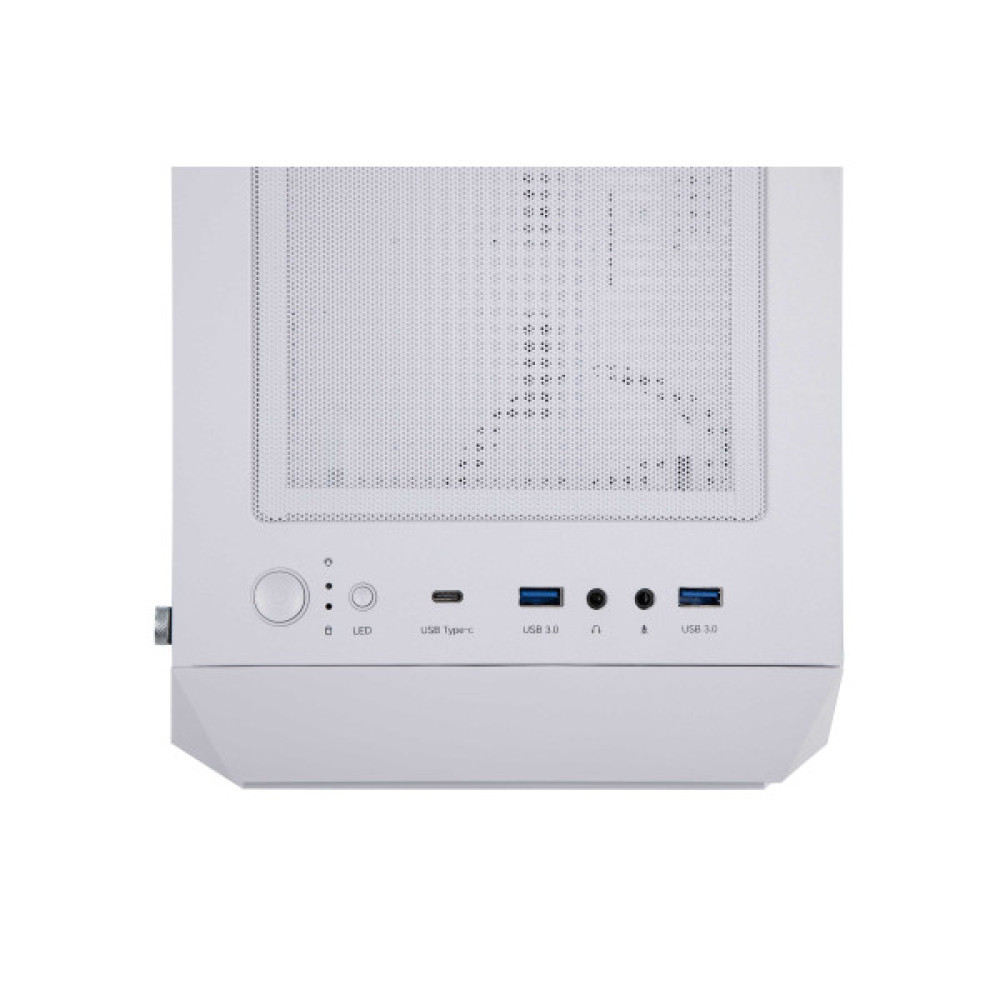 Корпус 2E GAMING Hexagon G338W без БЖ 2xUSB3.0, 1xUSBType-C, 3x120мм ARGB, 1x120мм, VGA 330мм, LCS ready, HUB, TG Side Panel, ATX, білий