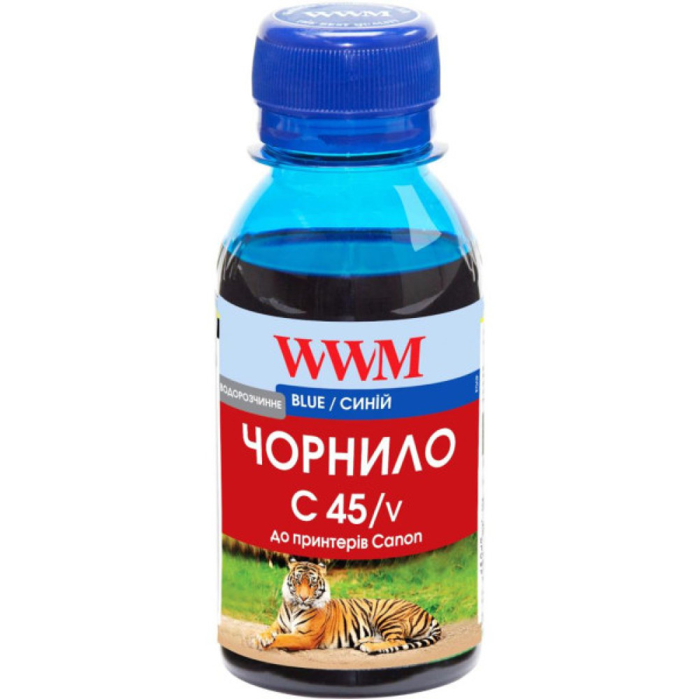 Чорнило WWM Canon CLI-481PB 100g Blue (C45/V-2)
