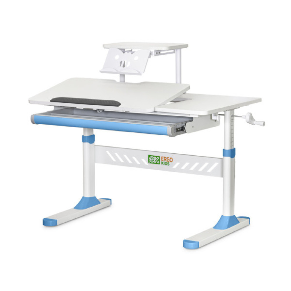 Парта ErgoKids з полицею Blue (TH-310 W/BL + BD-S30 BL)