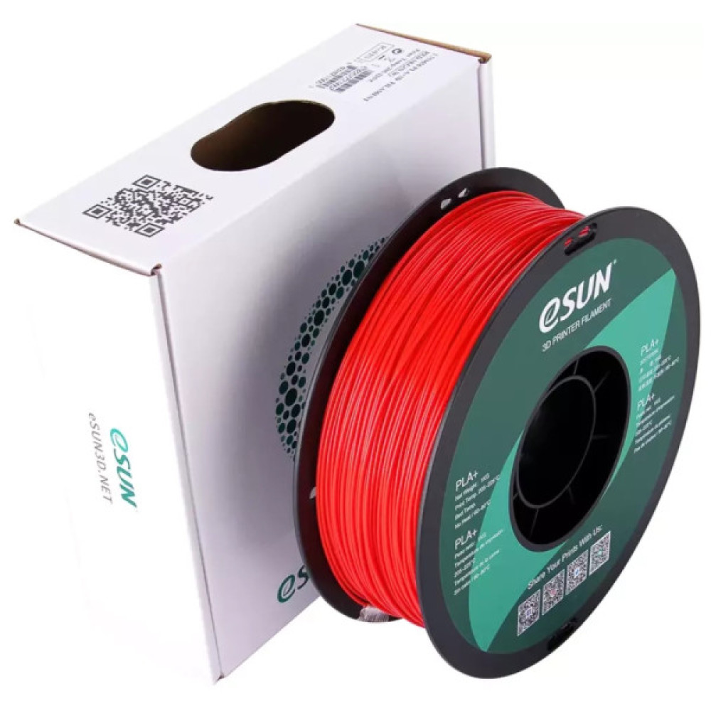 Пластик для 3D-принтера eSUN PLA+ P1.75мм, 1кг, red (PLA+P175R1)