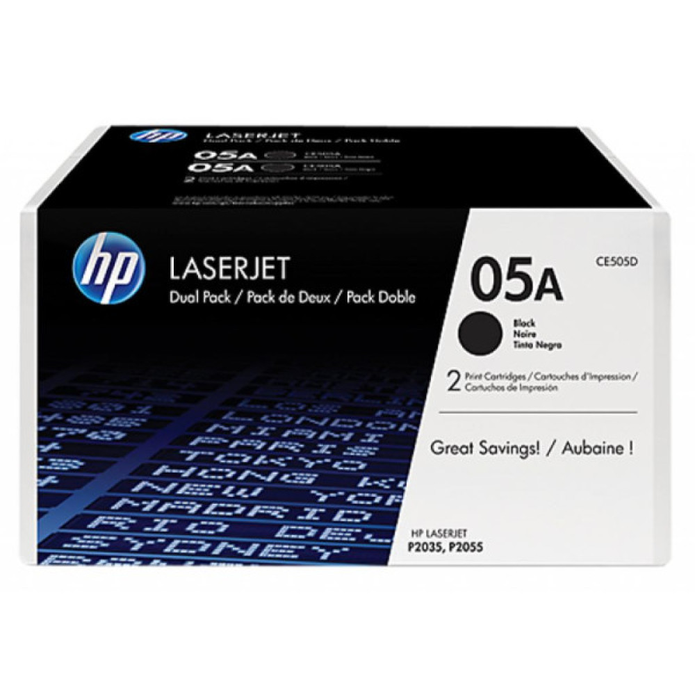 Картридж HP LJ  05A P2035/P2055d/2055dn DUAL PACK (CE505D) Картридж HP LJ  05A P2035/P2055d/2055dn DUAL PACK (CE505D)