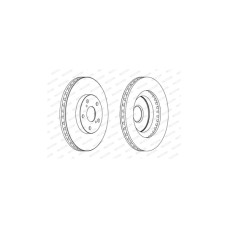 Гальмівний диск FERODO DDF1646