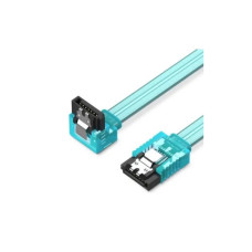 Кабель для передачі даних SATA 3.0 7pin F/F 0.5m L Blue VENTION (KDDSD)