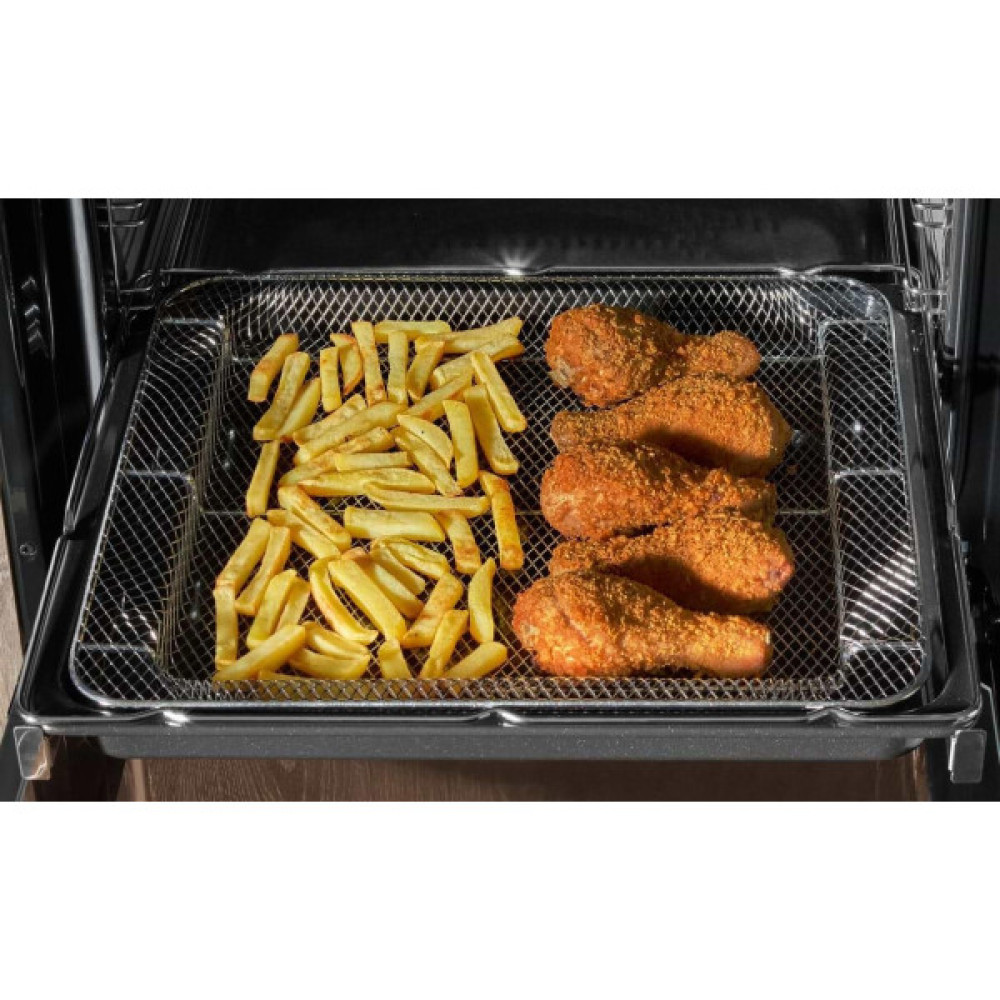 Плита Hansa комбінована, 65л, 50x60см, дисплей, конвекція, чавун, білий