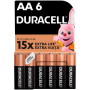 Батарейка Duracell AA лужні 6 шт. в упаковці (5007757) Батарейка Duracell AA лужні 6 шт. в упаковці (5007757)