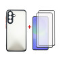Чохол до мобільного телефона Dengos Samsung Galaxy A36 Matte + glass 2pcs (Black) (DG-CTG2P-15) Чохол до мобільного телефона Dengos Samsung Galaxy A36 Matte + glass 2pcs (Black) (DG-CTG2P-15)