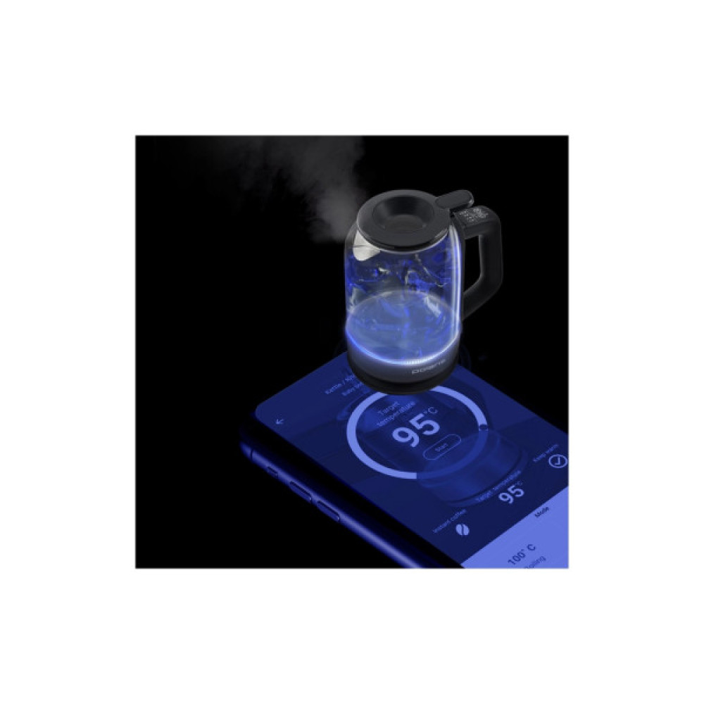 Електрочайник Polaris PWK 17107CGLD WIFI IQ Home Чорний