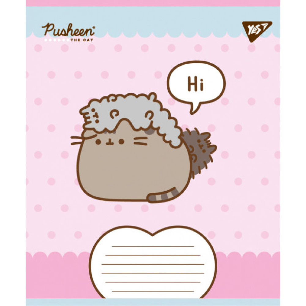 Зошит Yes Pusheen Weekend А5 18 аркушів клітинка (767610)