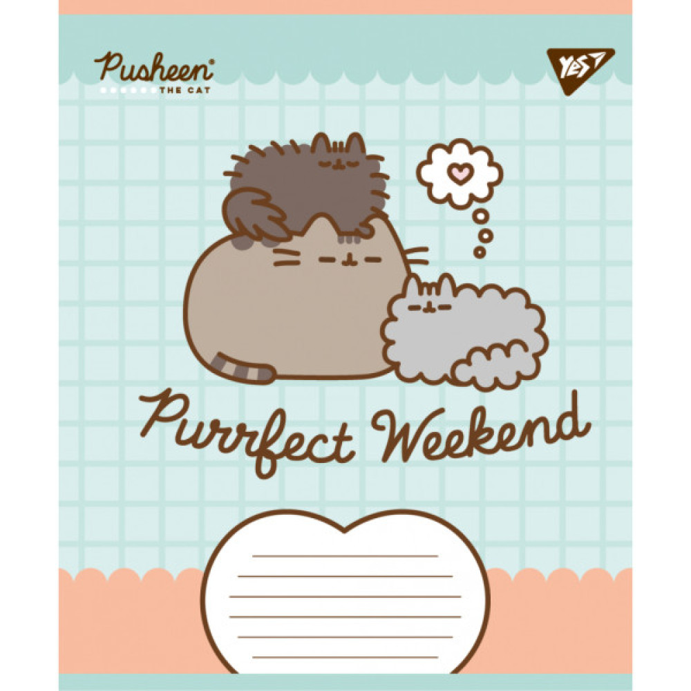 Зошит Yes Pusheen Weekend А5 18 аркушів клітинка (767610)