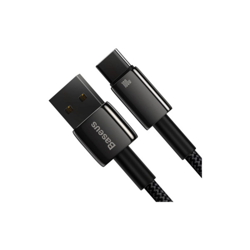 Дата кабель USB 2.0 AM to USB-C 1.0m 100W black Baseus (CAWJ000001)
