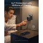 Зарядний пристрій Anker 2xUSB-C PD100W + 1xUSB GaN w Display + cable USB-C dark gray (B121BGZ1)