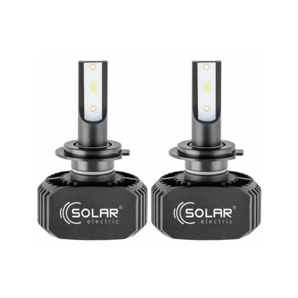 Автолампа SOLAR H7 LED 12/24V 40W 5000Lm 6000K, CSP1860 (8207)