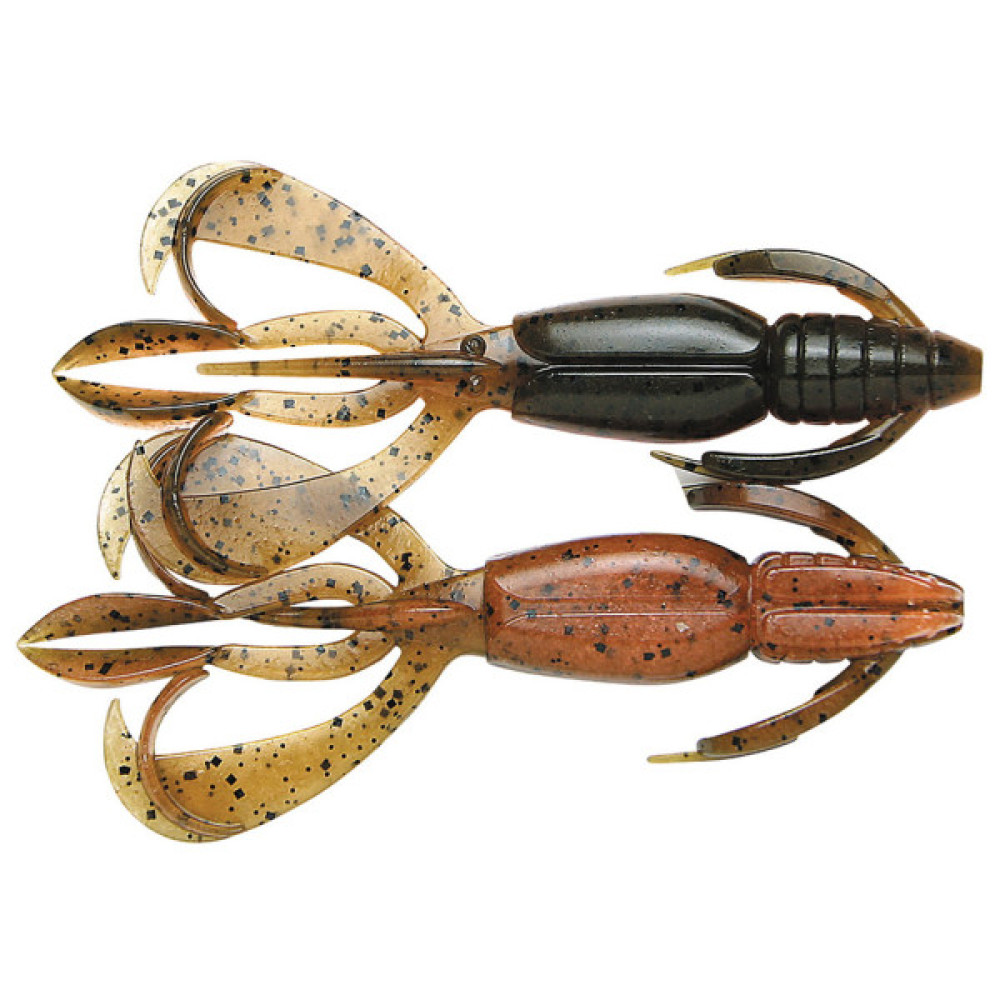 Силікон рибальський Keitech Crazy Flapper 2.4" (10 шт/уп) к438 green pumpkin fire (1551.14.32)