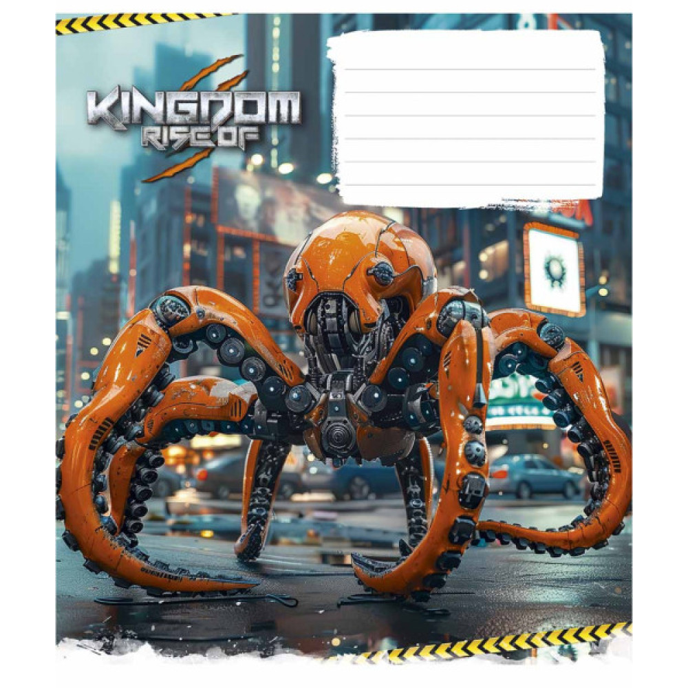 Зошит Школярик Animals transformers 18 аркушів клітинка (018-3467K)