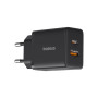 Зарядний пристрій Baseus 1xUSB-C 30W + 1xUSB black (P10111404113-00)