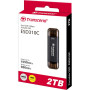 Портативний SSD Transcend 2TB USB 3.1 Gen 2 Type-A + Type-C ESD310 Чорний