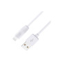 Дата кабель USB 2.0 AM to Lightning 2.0m 2.4A X1 white HOCO (6957531032014)