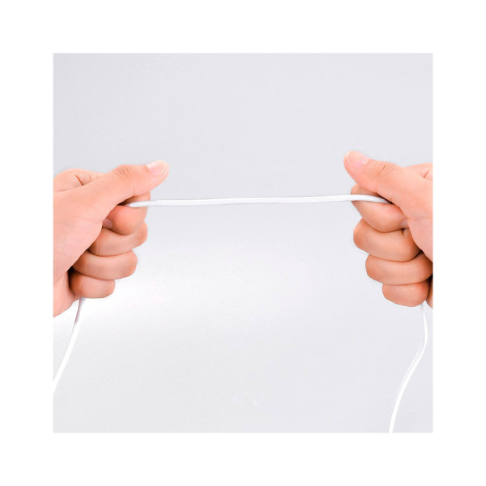 Дата кабель USB 2.0 AM to Lightning 2.0m 2.4A X1 white HOCO (6957531032014)